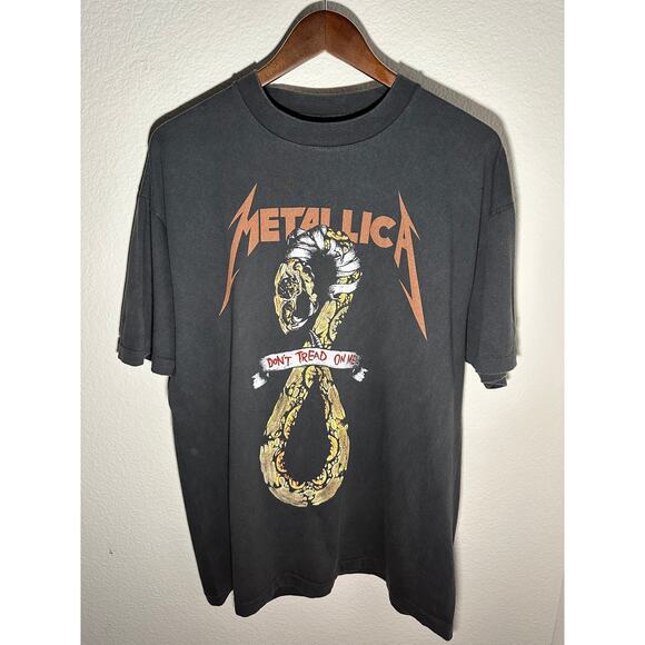 Metallica "Don't Tread On Me" Vintage Reprint Metallica Tag Single Stitch - Picture 1 of 6